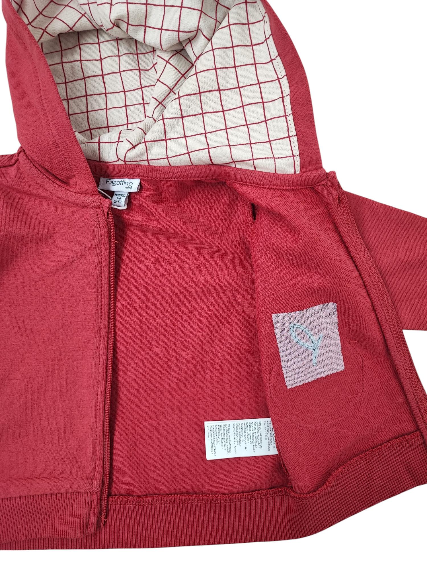 Кофта для дівчинки OVS 62 см Червоний (0025) - фото 4