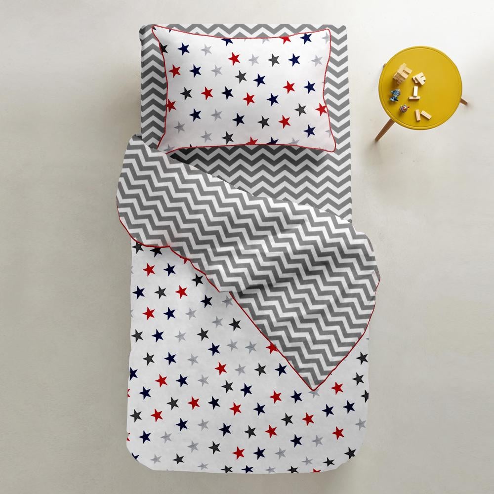 Набір простирадл Cosas Zigzag Blue Zigzag Grey 155х240 см 2 шт. (4822052024089) - фото 5 Набір простирадл Cosas Zigzag Blue Zigzag Grey 155х240 см 2 шт. (4822052024089) - фото 5