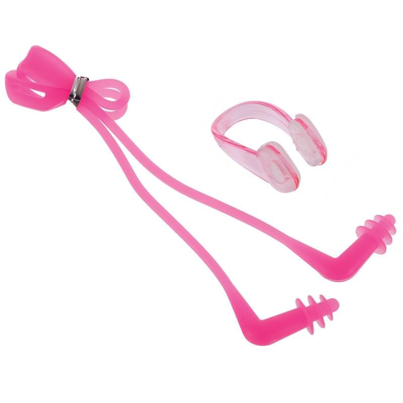 Беруши для плавания и зажим для носа Zelart PL-1084 Розовый (NA003363)