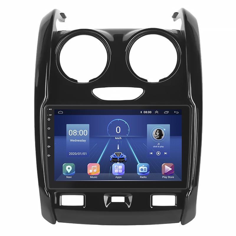 Штатная магнитола Lesko для Dacia Duster II 2017-2021 экран 9" 4/64Gb 4G Wi-Fi GPS Top