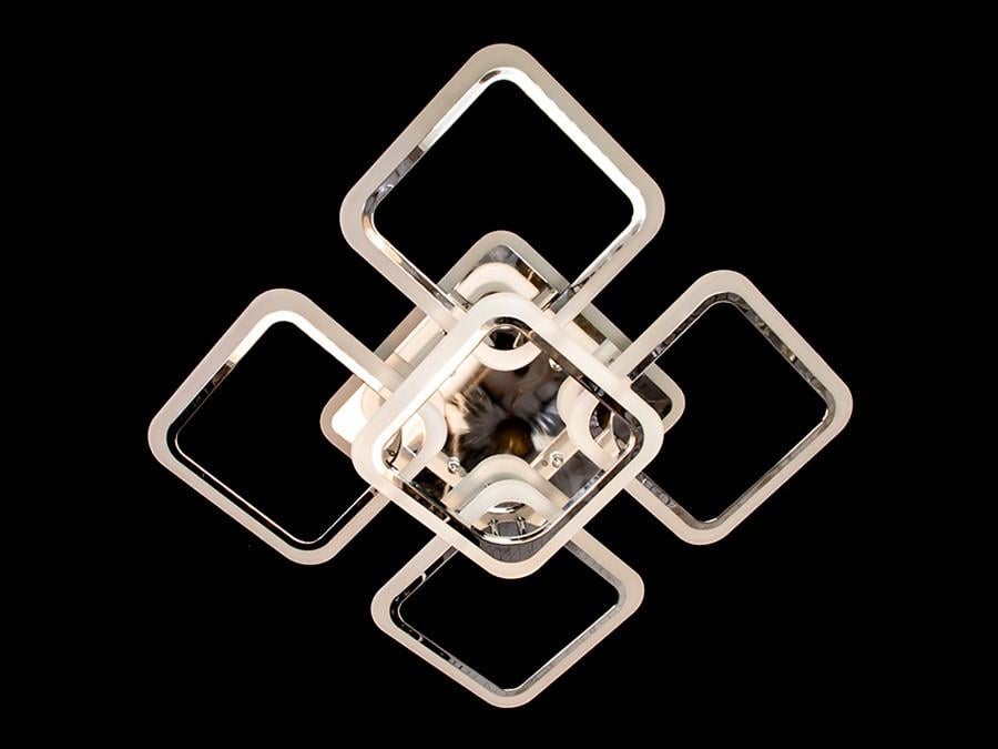 Люстра Led для спальни с пультом и подсветкой A8060-4+1HR-LS 120W на 17 м2 Хром (1436485306) - фото 3 Люстра Led для спальни с пультом и подсветкой A8060-4+1HR-LS 120W на 17 м2 Хром (1436485306) - фото 3