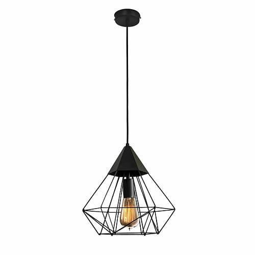 Подвесной светильник MSK Electric Crystal NL-0538 в стиле лофт E27 40 Вт IP 20 Черный (1269247381)