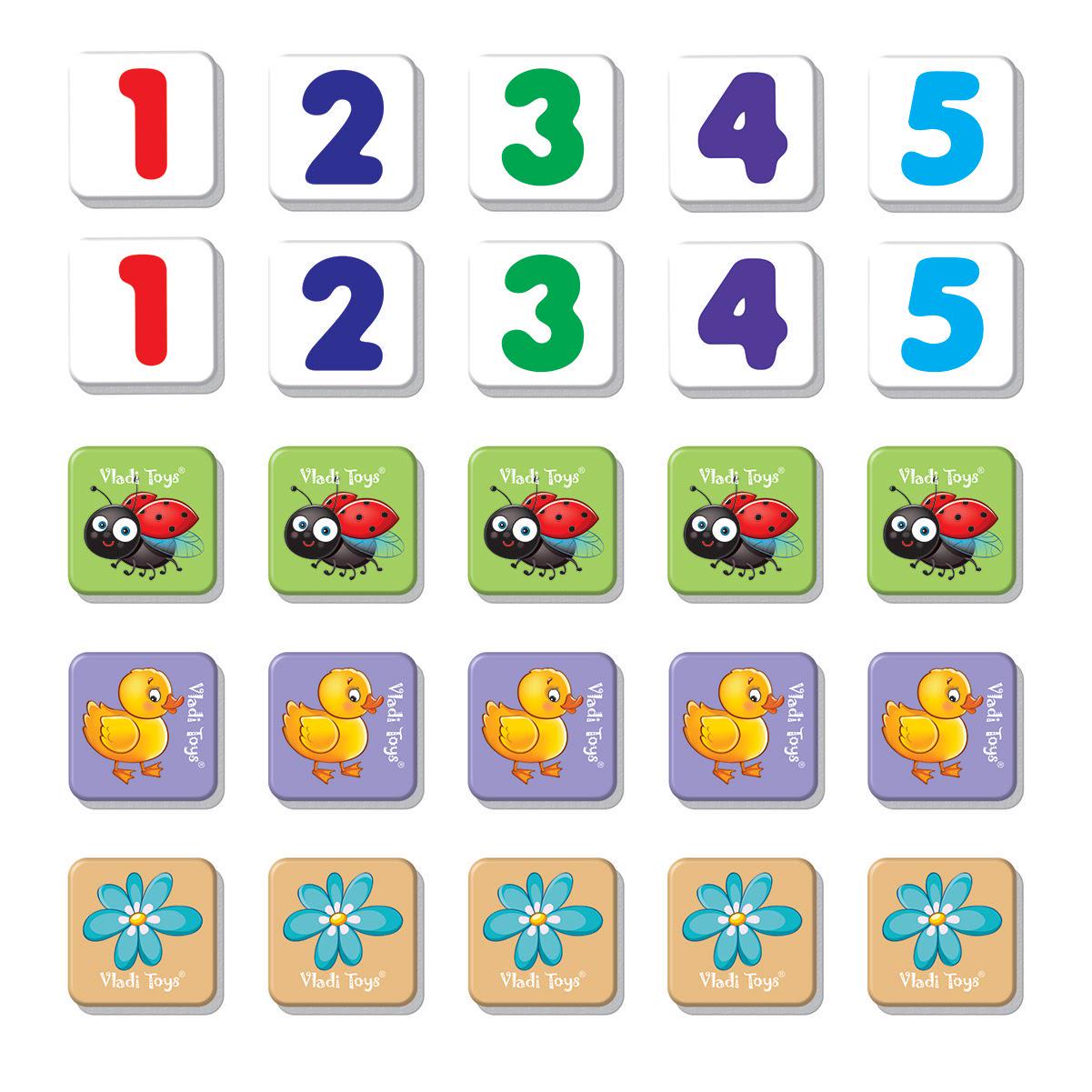 Настольная игра Vladi Toys Считаем до 5 Разноцветный (SR-113-N-407) - фото 2