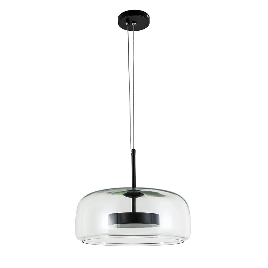 Светильник подвесной светодиодный Levistella 909XL158-1 330 BK/CL плафон прозрачный Черный