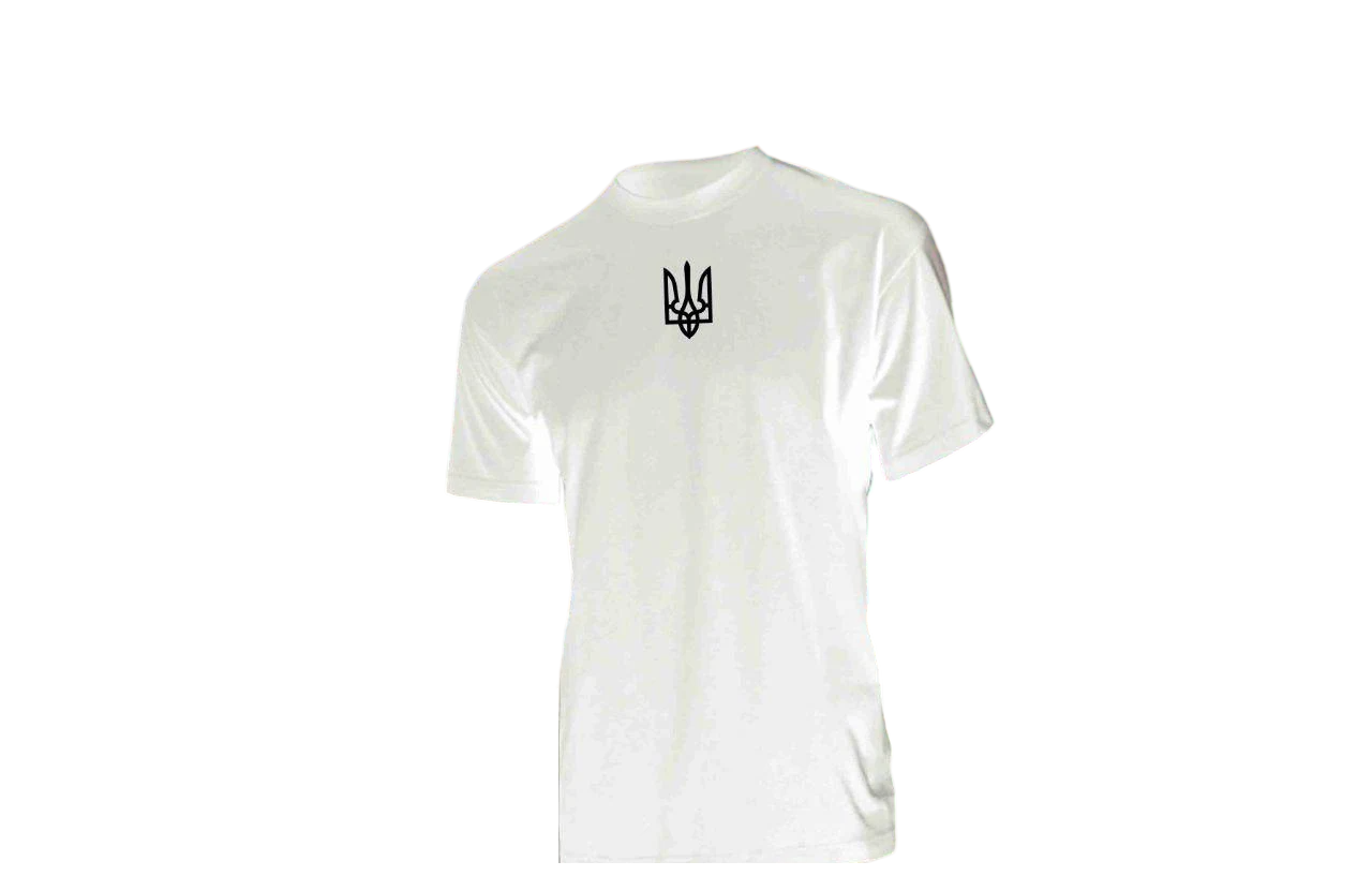 Футболка дитяча з принтом Magic Print TRYZUB 9-10 років 134-146 см Білий