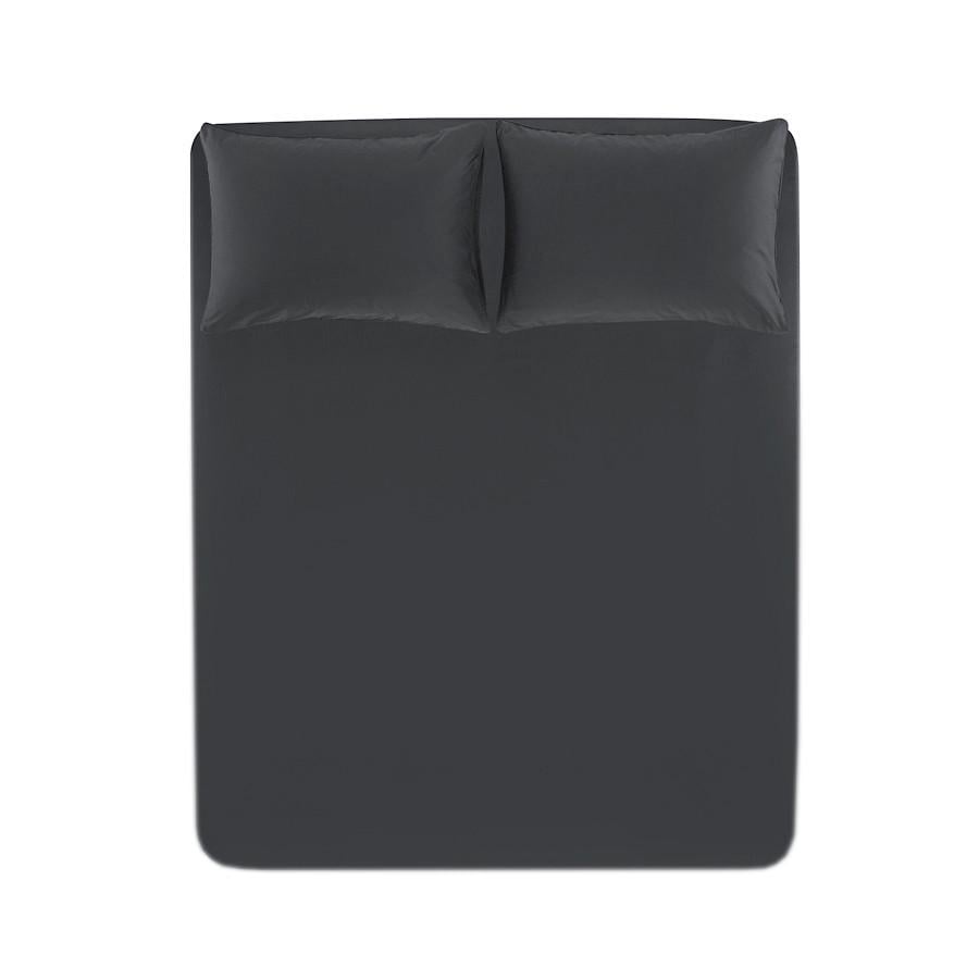 Простынь на резинке с наволочкой Penelope Lia 100х200+50х70 см Антрацитовый (svt-2000022326995)