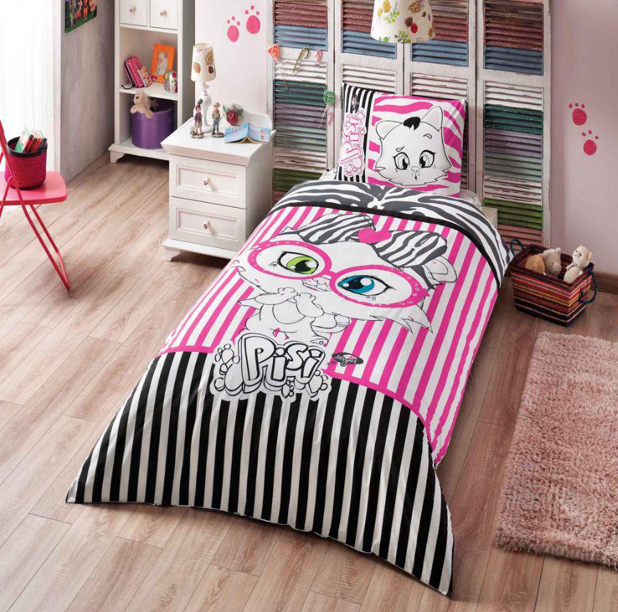 Постельное белье подростковое Tac Disney Pisi Fashion ранфорс полуторное