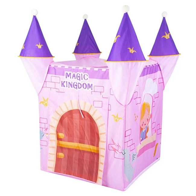Игровая детская палатка-замок 889-242 A складная 78х78х130 см Розовый - фото 1 Игровая детская палатка-замок 889-242 A складная 78х78х130 см Розовый - фото 1