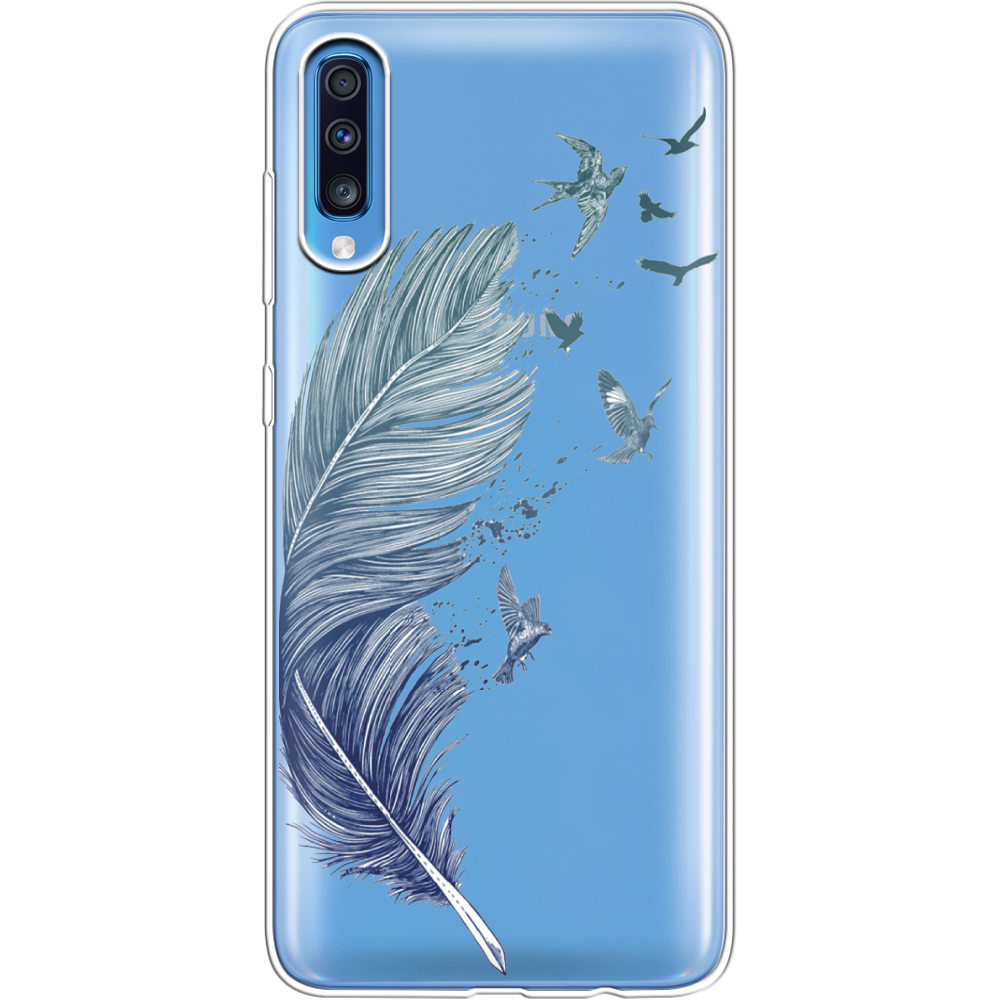 Чехол Boxface Samsung A705 Galaxy A70 Feather Прозрачный силикон (36860-cc38-36860)