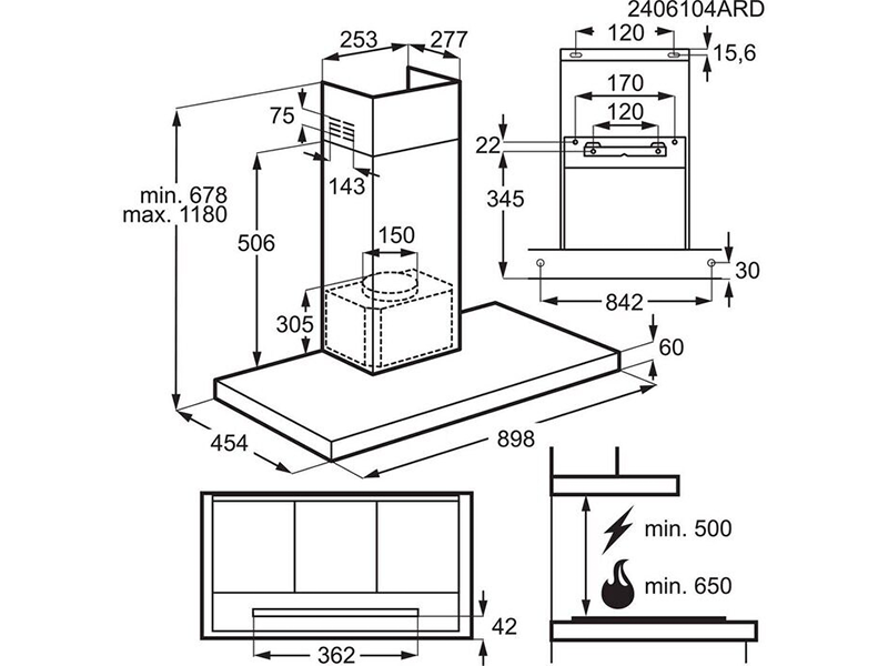 Вытяжка AEG GB67D91HL - фото 8 Вытяжка AEG GB67D91HL - фото 8