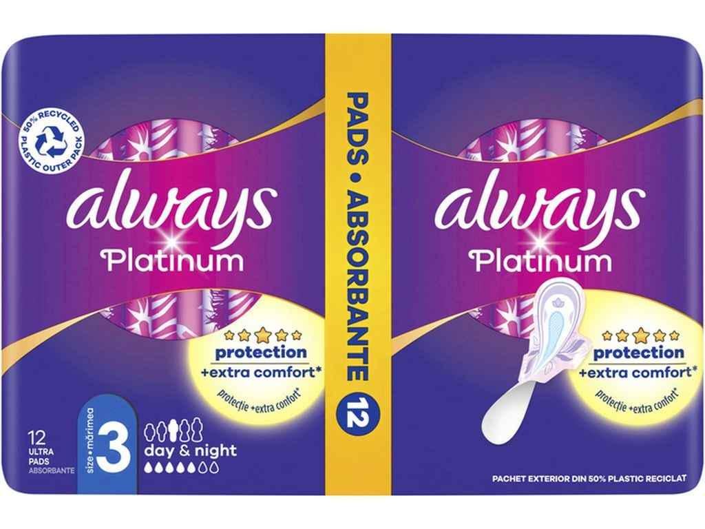 Прокладки гигиенические Always День-Ночь 5 капель 12 шт. Platinum Day&Night Duo (1107292)