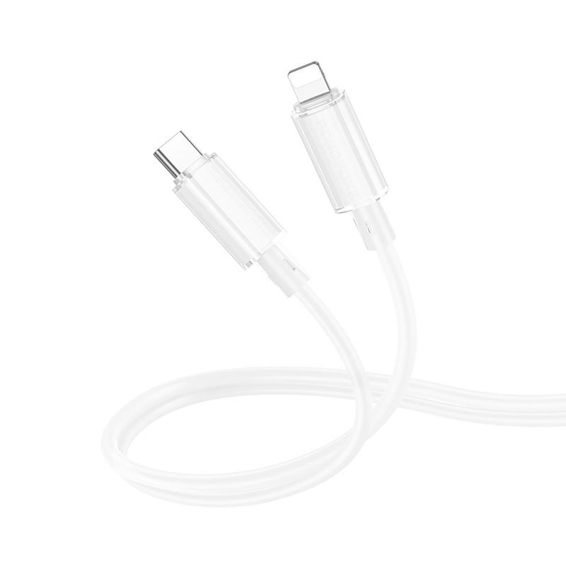 Дата-кабель Borofone BX112 Lemon Type-C to Lightning 27W 1 м White (00000073988_2) Дата-кабель Borofone BX112 Lemon Type-C to Lightning 27W 1 м White (00000073988_2)