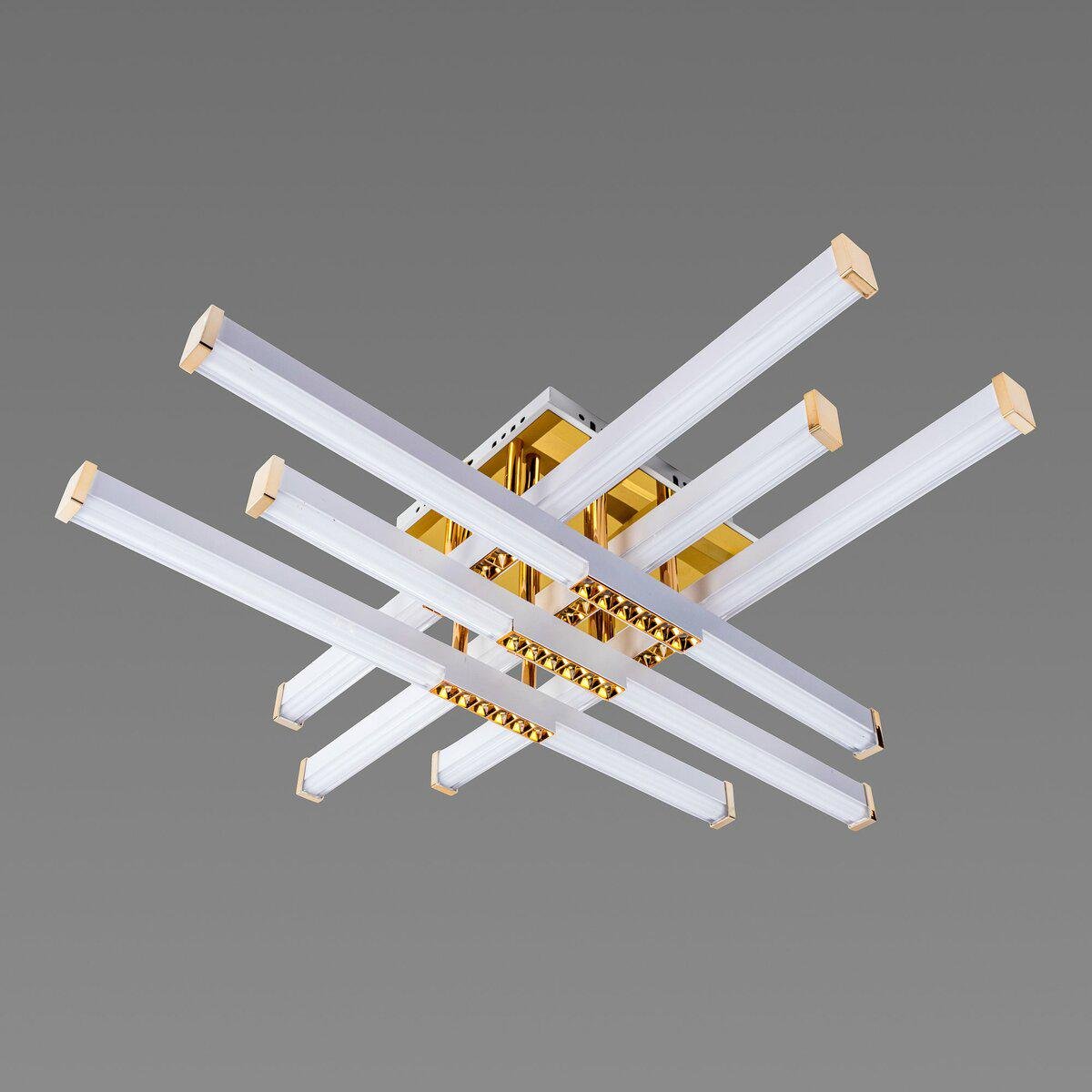 Люстра Platinum B YH836/6 WT/GD светодиодная акриловая 78W (40550) Люстра Platinum B YH836/6 WT/GD светодиодная акриловая 78W (40550)