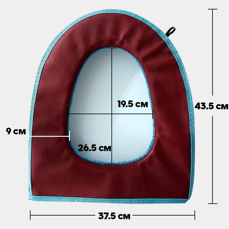 Чехол на унитаз мягкий Коричневый (25656322) - фото 4 Чехол на унитаз мягкий Коричневый (25656322) - фото 4