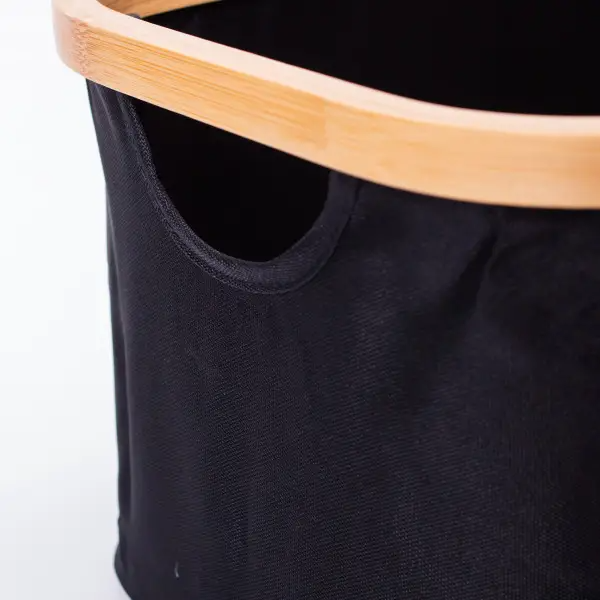 Органайзер для хранения вещей тканевый с бамбуковой рамой 38х26х18 см - фото 4 Органайзер для хранения вещей тканевый с бамбуковой рамой 38х26х18 см - фото 4