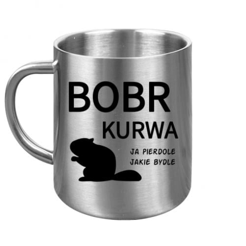 Чашка металева Bobr 300 мл Срібний (17845637-49-203904)