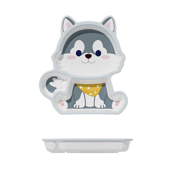 Тарелка детская Хаски Серый 18564 3,3х21,5х24,3 см (5010857)