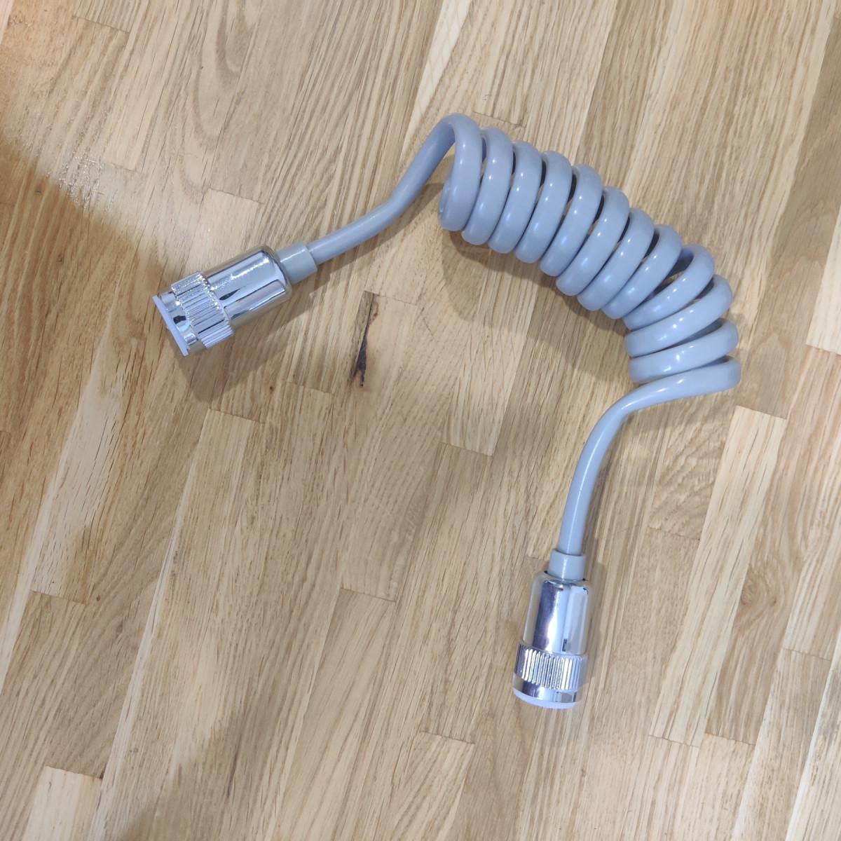 Шланг для гигиенического душа LOTSET PU-PP-T2 спиральный 1,5 м Серый (2335) - фото 2 Шланг для гигиенического душа LOTSET PU-PP-T2 спиральный 1,5 м Серый (2335) - фото 2