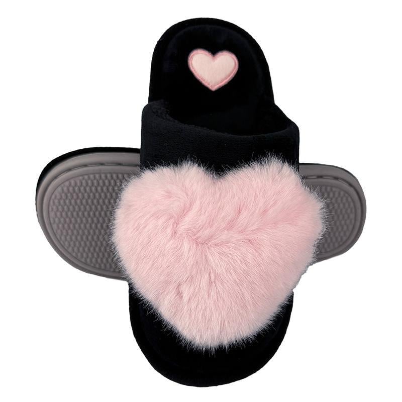 Тапочки комнатные женские меховые 10230-2  р.  37 23,5 см Черный