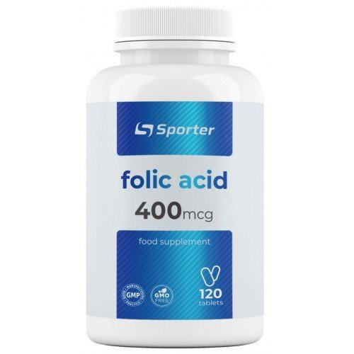 Фолиевая кислота Sporter Folic Acid 400mcg 120 таблеток