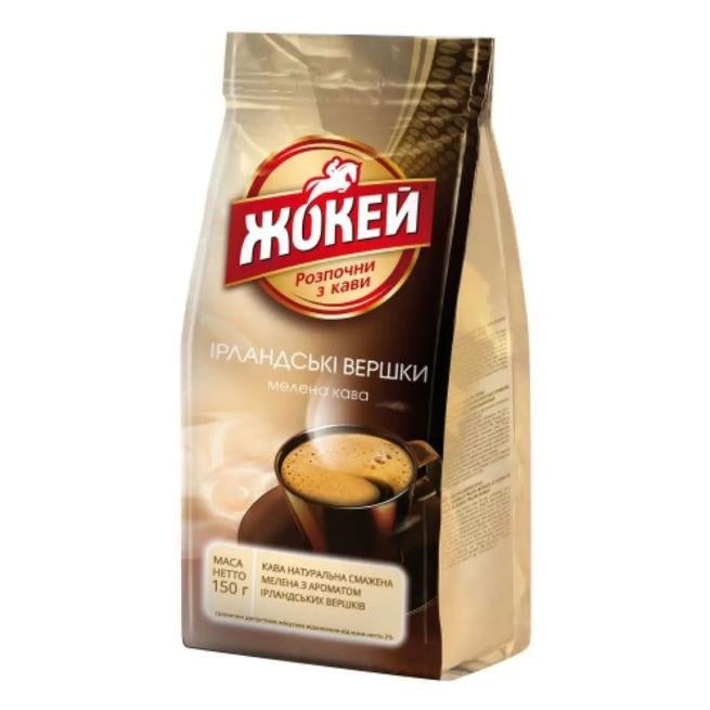 Кофе молотый Жокей Ирландские сливки с ароматом ликера 150 г