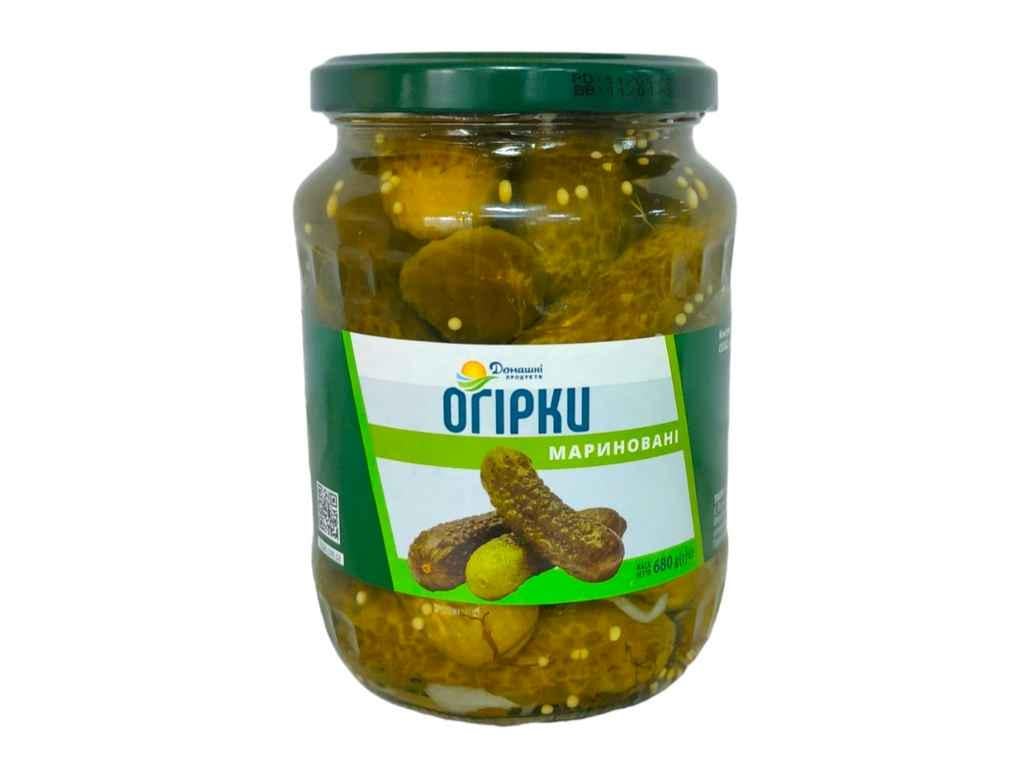 Огірки Домашні продукти Пікулі мариновані 1,5-4 см 720 мл (976524)