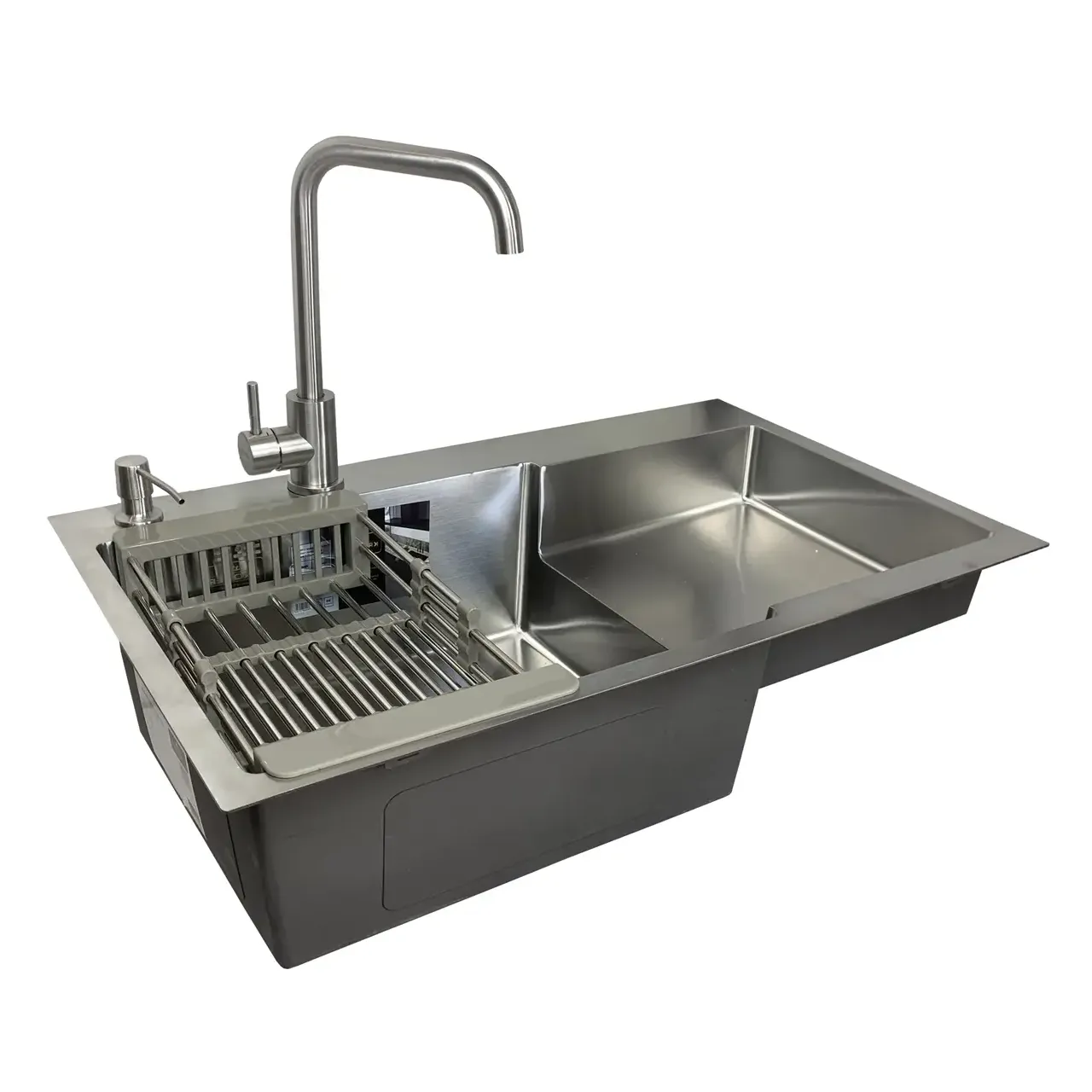 Комплект Kroner Мойка кухонная/дозатор/корзина/смеситель (KRP4IN1-4)