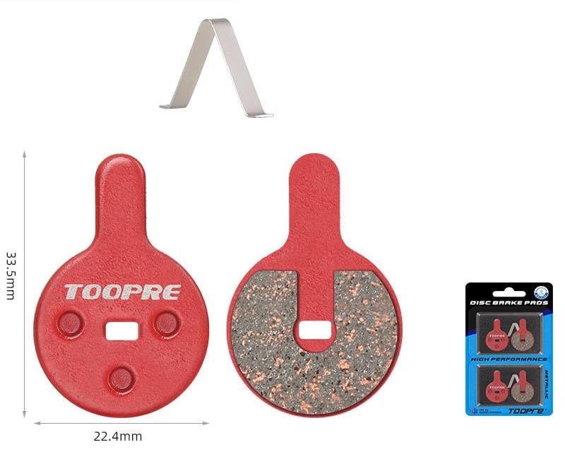 Гальма велосипедні Toopre TP-07D 33,5х22,4 мм 2 пари 4 шт. (8099) - фото 2