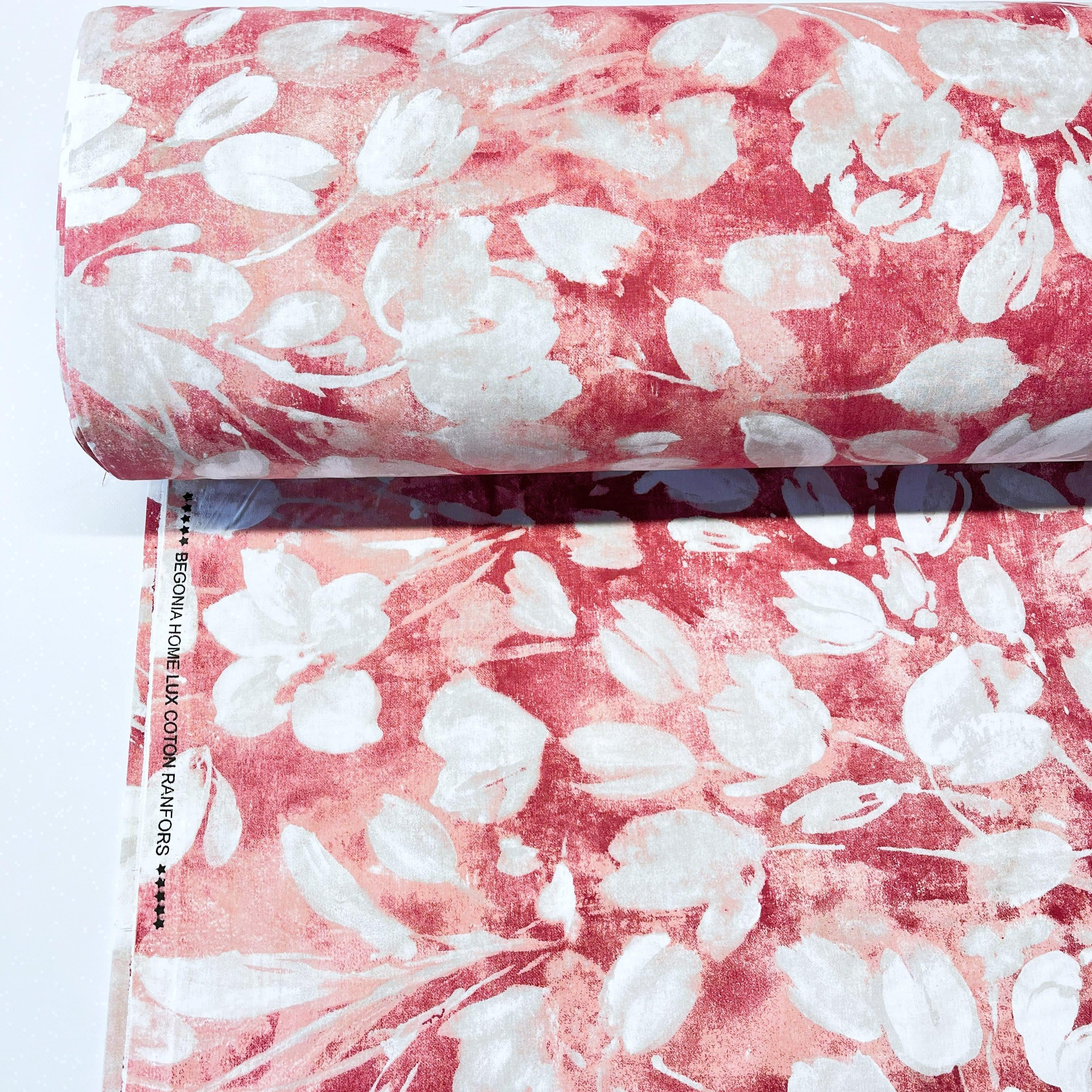 Ткань для постельного белья тюльпаны ранфорс 240 см Красный (R-80279/4 02476)