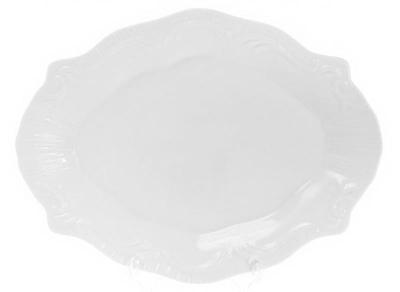 Набор фарфоровых блюд White City Орнамент 23х18 см 6 шт. Белый (BD-988-173) Набор фарфоровых блюд White City Орнамент 23х18 см 6 шт. Белый (BD-988-173)