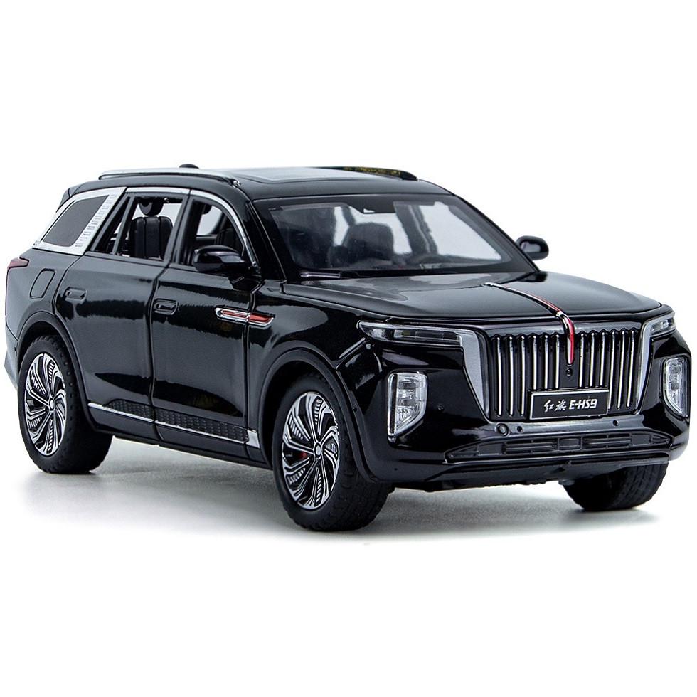 Игрушечная машинка металлическая AutoExpert Hongqi E-HS9 1:24 Черный (28443645)