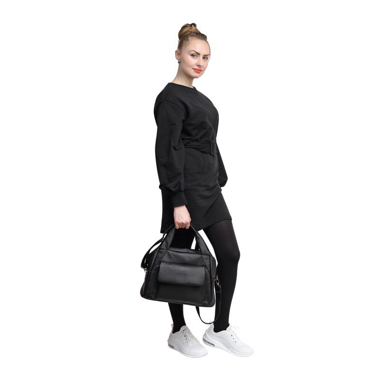 Сумка спортивна жіноча Sambag Vogue BKT 37x25x16 см Чорний - фото 7
