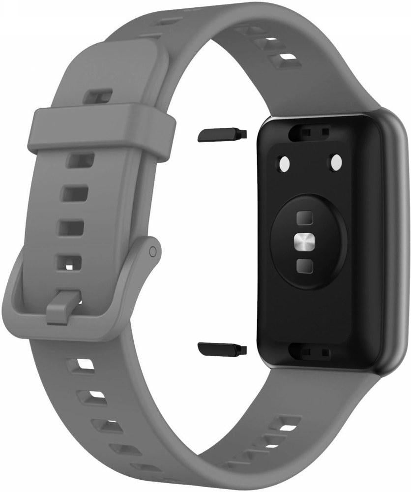 Ремешок силиконовый Jsota для Huawei Watch Fit Grey (18457-33) - фото 1 Ремешок силиконовый Jsota для Huawei Watch Fit Grey (18457-33) - фото 1