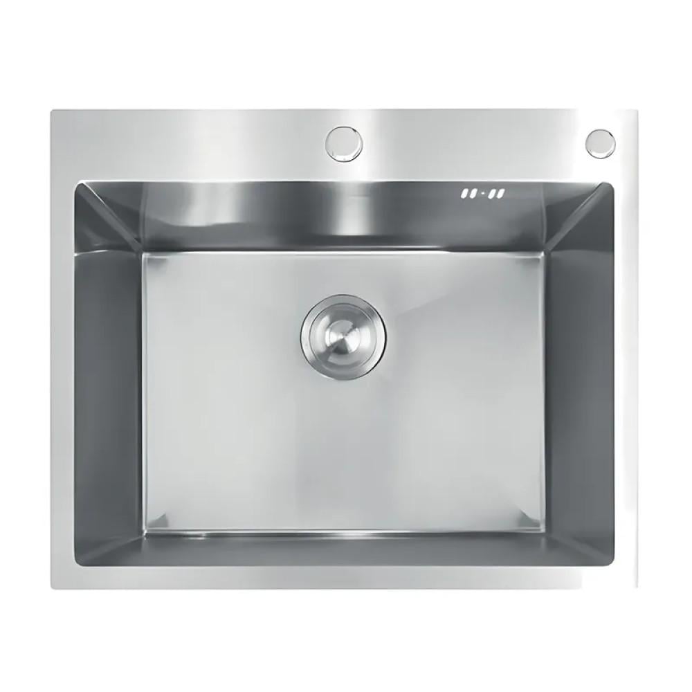 Мийка для кухні MIXXUS MH6050 Decor 3.0/0.8 з нержавіючої сталі Nano-Silver (MI7043)