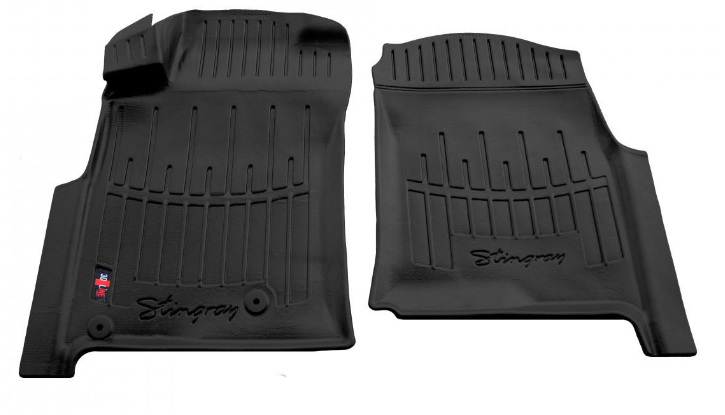 Коврики резиновые Stingray для Toyota Land Cruiser Prado J120 2002-2009/Lexus GX 2002-2009 с бортом ТЕП 2 шт. (5022092)