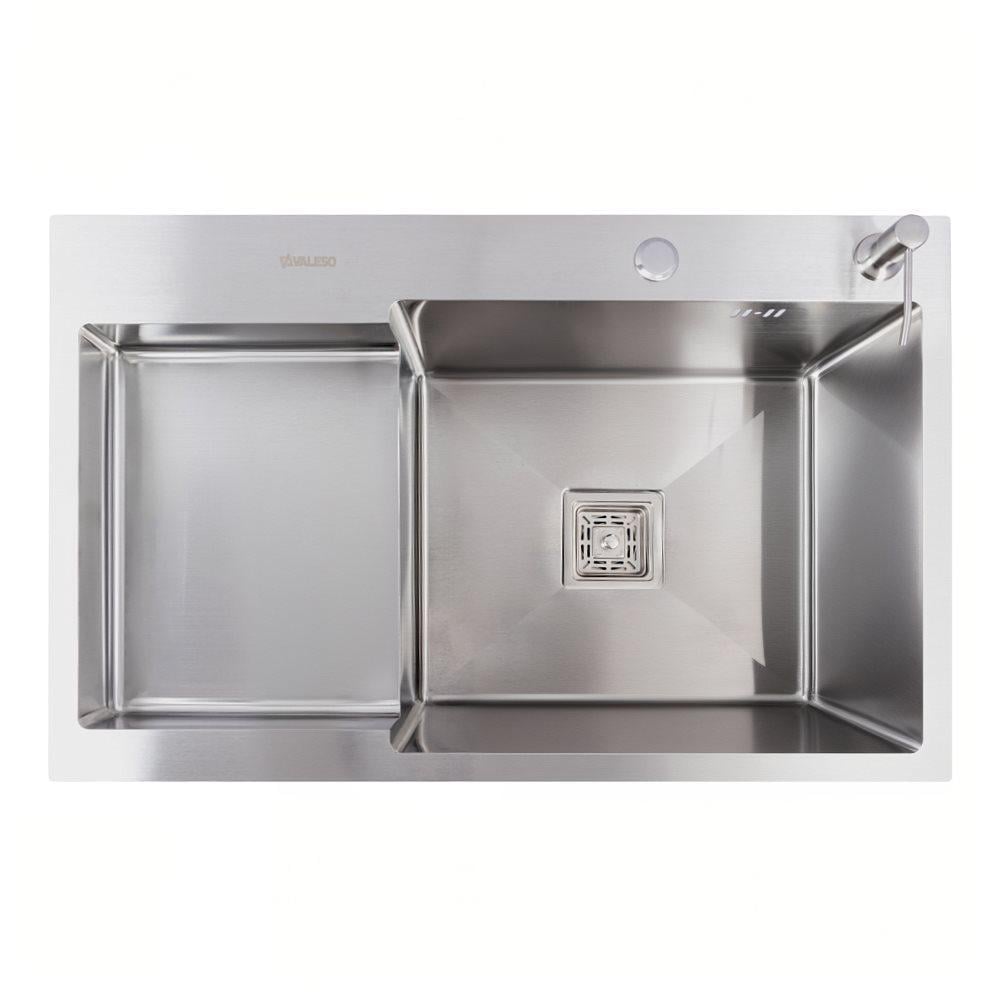 Мойка кухонная Valeso Handmade CM C R с углубленной полкой 3,0/0,8 мм 78x50 см Нержавеющая сталь (SP000045390)