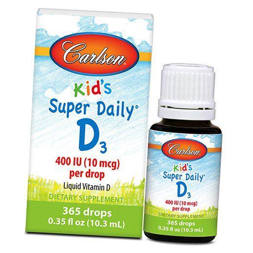 Витамин D3 Carlson Baby's Super Daily 10 мкг 103 мл (CAR-01250)