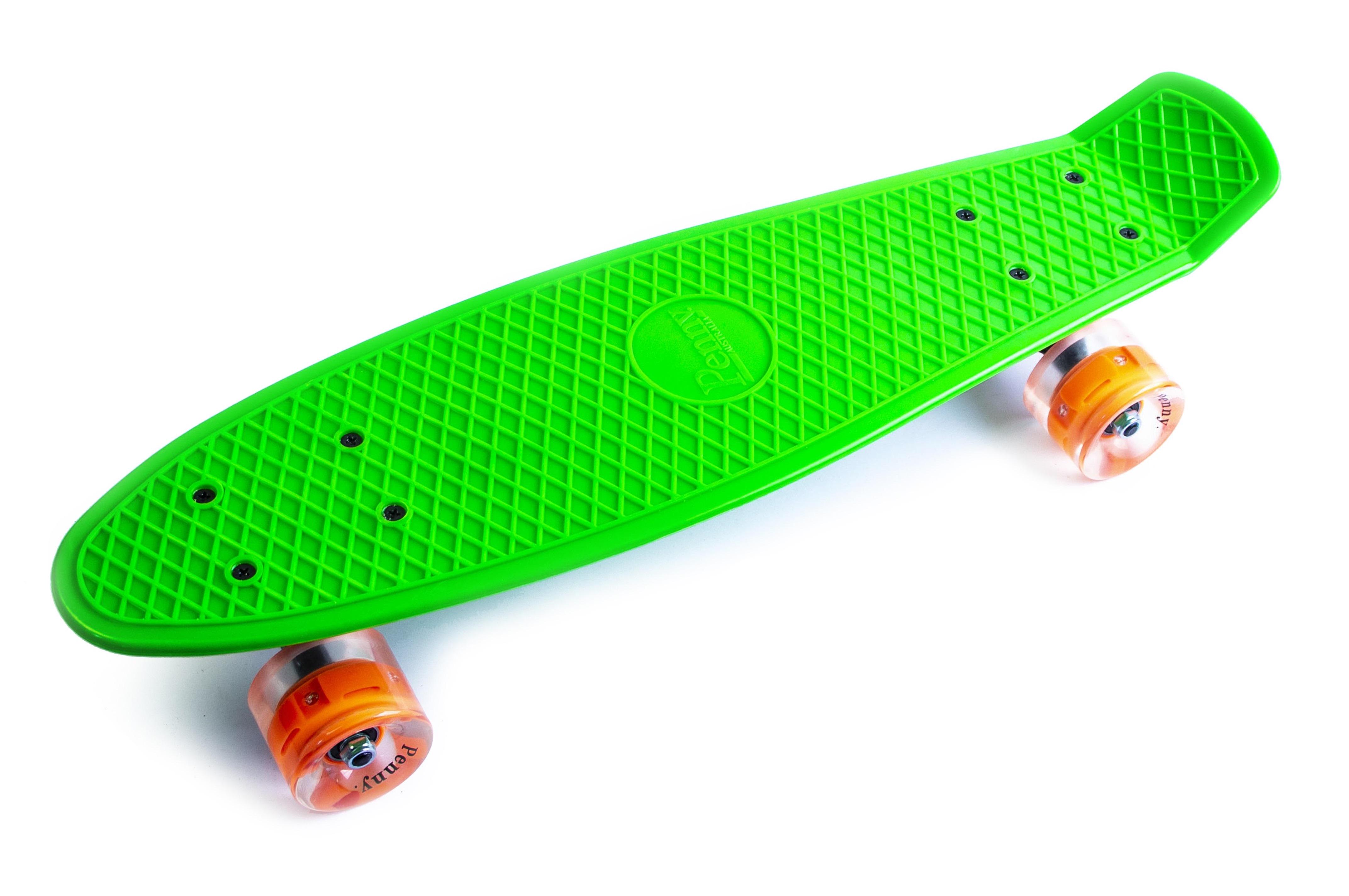 Пенниборд колеса с подсветкой Green (657503613)