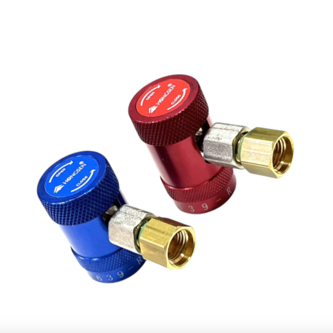Заправочные муфты R1234yf Hongsen 2 шт. с переходниками на М14х1,5 R134a для автозаправочных станций (ИНГП_R1234yfHongsen_01) - фото 6
