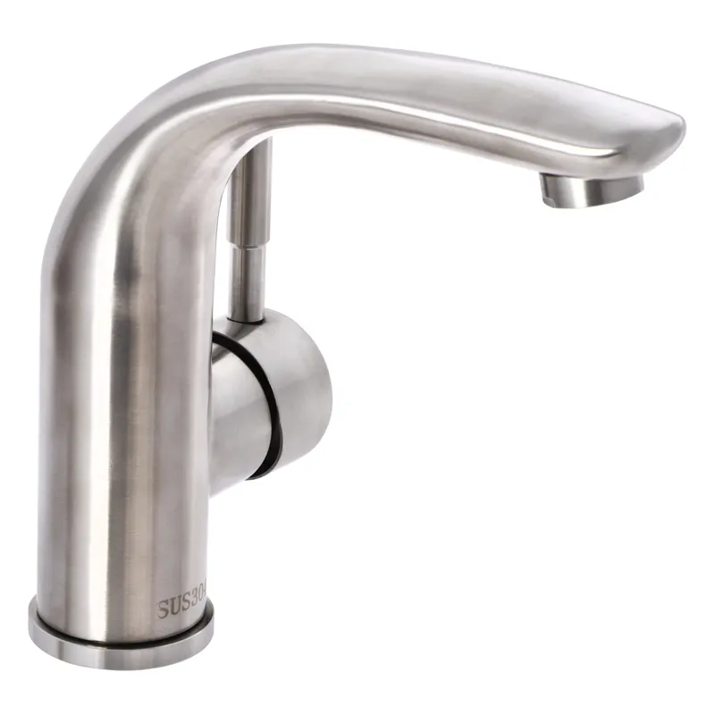 Смеситель для умывальника Zerix LR71205 из нержавеющей стали (LL1468)