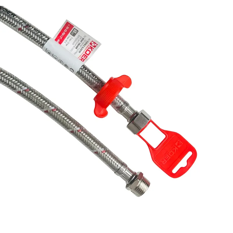 Подводка гибкая для воды KOER KH-02-FM 1/2"-500 в силиконовой оболочке (OL-KR3523) Подводка гибкая для воды KOER KH-02-FM 1/2"-500 в силиконовой оболочке (OL-KR3523)