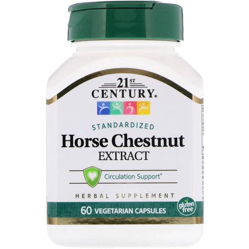 Натуральна добавка 21st Century Horse Chestnut Extract Standardized 60 капсул