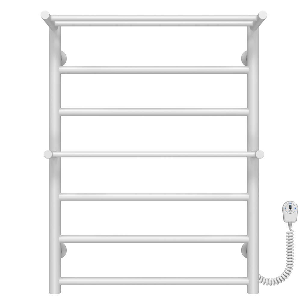 Полотенцесушитель электрический Deffi Терма Плюс П7 EF16 правое подключение нержавеющая сталь 500х700 мм Белый (C.TA.70.50.7.EWR5)