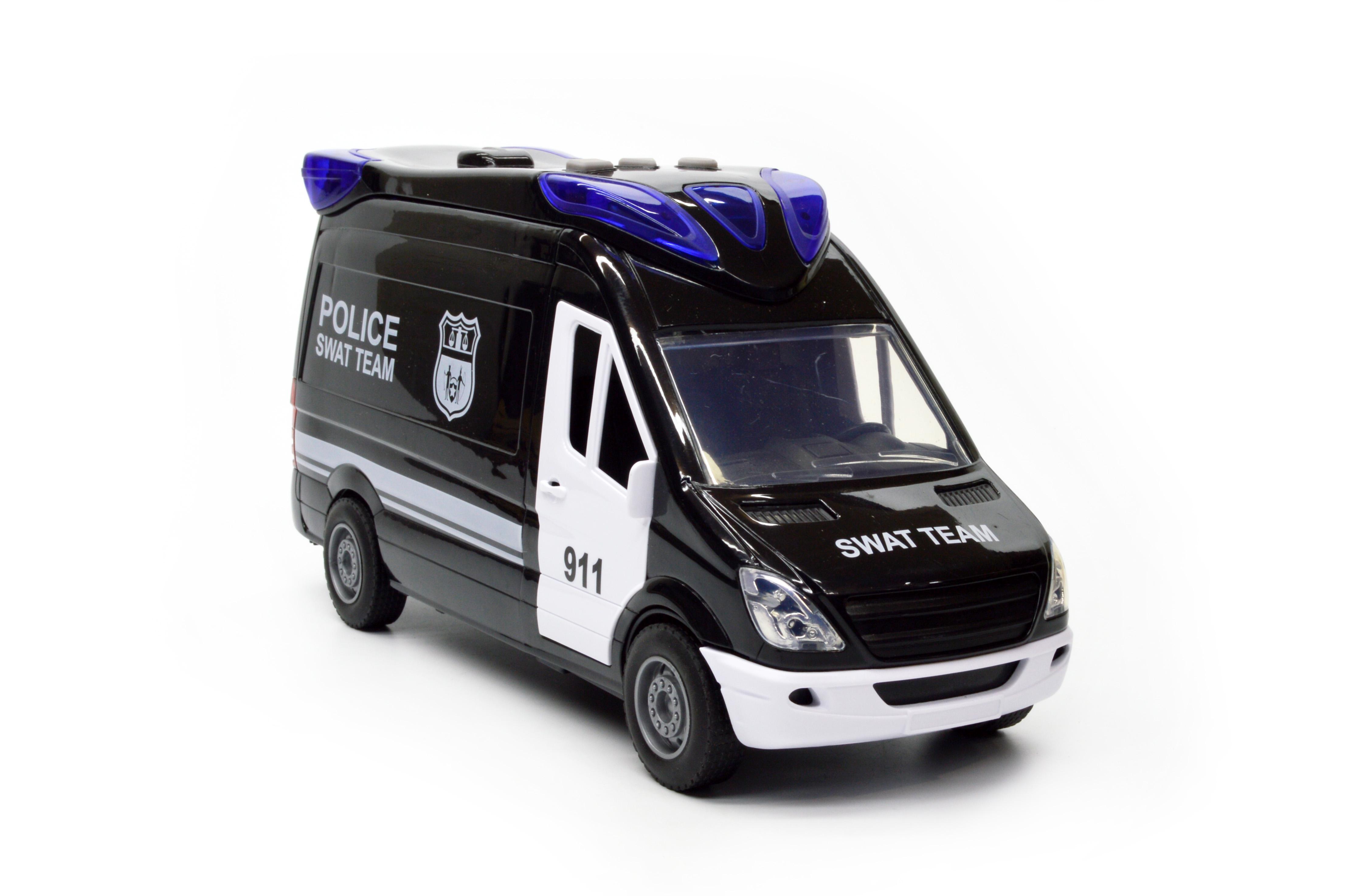 Машина полицейский фургон 666-12Р открываются все двери свет звук инерция - фото 8 Машина полицейский фургон 666-12Р открываются все двери свет звук инерция - фото 8