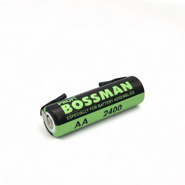 Акумулятор технічний Bossman Profi Ni-Mh 1.2V 2400mAh AA з контактами під пайку (BSM-AA2400U)