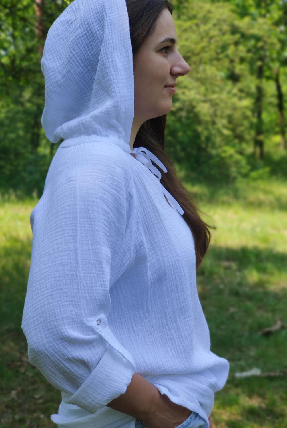 Туника муслиновая Mwing L-2Xl Белый - фото 3