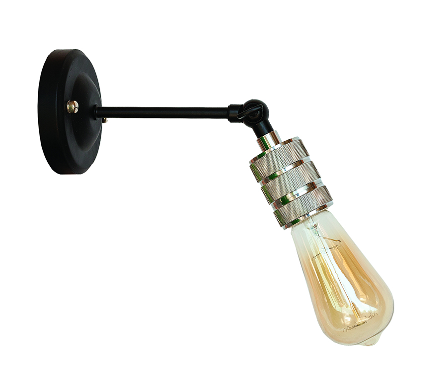 Бра Levistella Lofty удлиненное с патроном AMP21 Черный/Хром (1963530306)