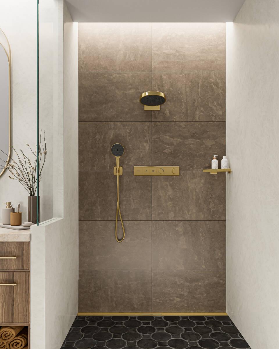 Наружная часть смесителя Hansgrohe RAINSELECT 15380140 с термостатом Бронзовый (114964) - фото 3