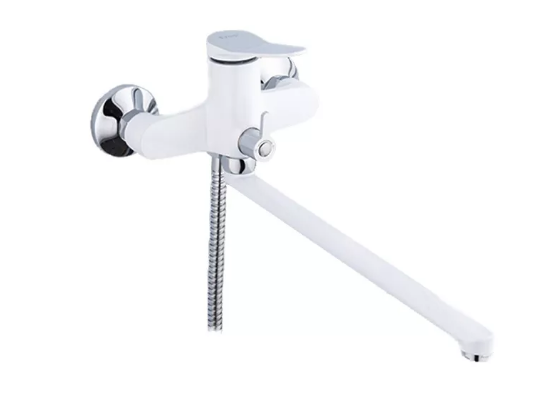 Змішувач для ванни Frap F2245 d 35 мм Білий/Хром Змішувач для ванни Frap F2245 d 35 мм Білий/Хром