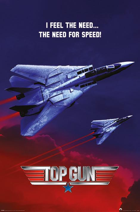 Постер плакат Топ Ган Жажда Скорости/Top Gun The Need For Speed 61x91,5 см